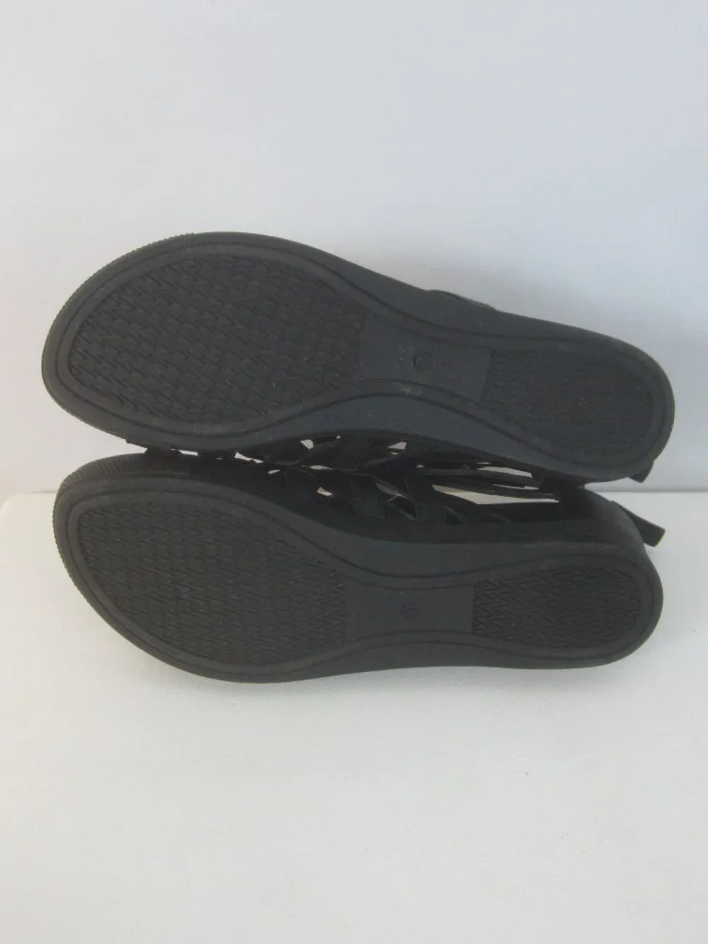 Eileen Fisher Women 7 M  Oodle Black Nubuck Back Zip Strappy Open Toe Sandals